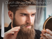 Zupfpinzette Augenbrauenpinzette Spitzpinzette 13 cm aus Edelstahl zum zupfen von Augenbrauen Haaren und eingewachsenen Barthaaren