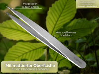 Zeckenzange Splitterpinzette Spitz Fremdkrper Pinzette Zeckenpinzette Solingen 9 cm