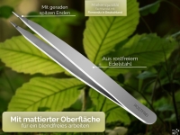 Zeckenzange Splitterpinzette Spitz Fremdk�rper Pinzette Zeckenpinzette Solingen 9 cm