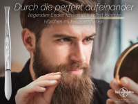 Zupfpinzette aus Solingen Pinzette Gerade zum Zupfen von kleinsten H�rchen 8 cm