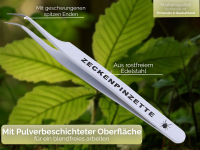 Premium Zeckenpinzette Zeckenzange Edelstahl Zecken Pinzette Hunde Katzen rostfreier Qualittsstahl Wei + Etui