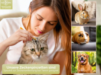 Premium Zeckenpinzette Zeckenzange Edelstahl Zecken Pinzette Hunde Katzen rostfreier Qualittsstahl Gelb