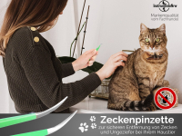 Premium Zeckenpinzette Zeckenzange Edelstahl Zecken Pinzette Hunde Katzen rostfreier Qualittsstahl Grn