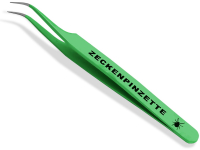 Premium Zeckenpinzette Zeckenzange Edelstahl Zecken Pinzette Hunde Katzen rostfreier Qualittsstahl Grn