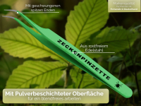 Premium Zeckenpinzette Zeckenzange Edelstahl Zecken Pinzette Hunde Katzen rostfreier Qualittsstahl Grn