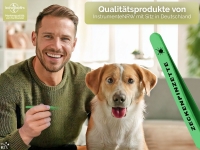 Premium Zeckenpinzette Zeckenzange Edelstahl Zecken Pinzette Hunde Katzen rostfreier Qualit�tsstahl Gr�n