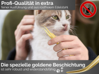 Premium Zeckenpinzette Zeckenzange Titan Edelstahl Zecken Pinzette Hunde Katzen rostfreier Qualittsstahl Gold + Etui