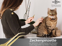 Zeckenentferner Zeckenzange Pinzette fr Hunde, Katzen oder andere Haustiere