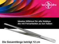Pinzette aus Solingen mit abgerundeter Spitze 12 cm