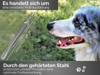 Zeckenzange Zeckenentferner als Kreuzpinzette fr Hunde, Katzen oder andere Haustiere