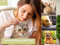 Kreuzpinzette Zeckenzange Zeckenpinzette mit Schl�sselanh�nger und edlem Etui 8 cm bestens geeignet f�r Reisen oder Kurztrips