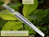 Hunde Zeckenzange Zeckenpinzette mit Etui Edelstahl Zeckenentferner 13,5 cm