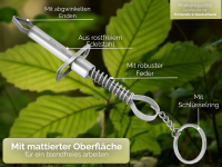 Zeckenpinzette Zeckenzange als Schlsselanhnger Zeckenentferner mit edlem Aufbewahrungsetui