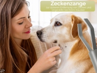 Zeckenpinzette Zeckenzange als Schl�sselanh�nger Zeckenentferner mit edlem Aufbewahrungsetui