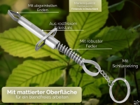 Zeckenpinzette Zeckenzange als Schl�sselanh�nger Zeckenentferner mit edlem Aufbewahrungsetui