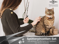3 Teiliges Zeckenenpinzetten Set Zeckenzange Spitz Pinzetten fr Hunde, Katzen oder andere Haustiere