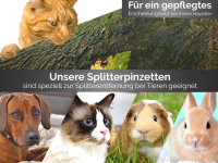 3 Teiliges Zeckenenpinzetten Set Zeckenzange Spitz Pinzetten fr Hunde, Katzen oder andere Haustiere