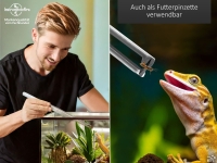 Premium Futterpinzette Aquarium Pinzette mit V Zahnung 35 cm aus geh�rtetem rostfreiem Edelstahl