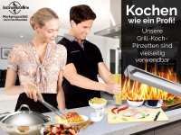 Profi Grillpinzette Küchenpinzette Kochpinzette Pinzette mit V Zahnung aus Edelstahl 35 cm