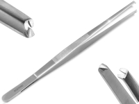 Profi Grillpinzette Kchenpinzette Kochpinzette Pinzette mit V Zahnung aus Edelstahl 40 cm