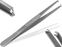 Profi Grillpinzette Kchenpinzette Kochpinzette Pinzette mit V Zahnung aus Edelstahl 10,5 cm