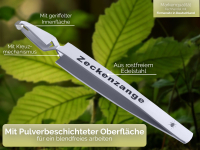 Premium Zeckenzange Zecken Kreuzpinzette Pinzette fr Hunde Katzen wei 13 cm Optimale Zeckenentferner zum mhelosen Zecken entfernen