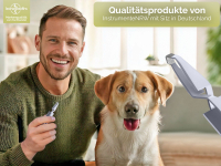 Premium Zeckenzange Zecken Kreuzpinzette Pinzette fr Hunde Katzen wei 13 cm Optimale Zeckenentferner zum mhelosen Zecken entfernen