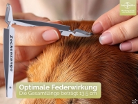 Premium Zeckenzange Zecken Kreuzpinzette Pinzette f�r Hunde Katzen wei� 13 cm Optimale Zeckenentferner zum m�helosen Zecken entfernen