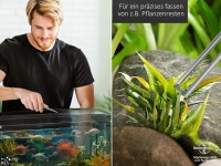 Premium Terrarium Futterpinzette Aquarium Pinzette mit V Zahnung 13 cm aus geh�rtetem rostfreiem Edelstahl