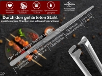 Profi Kochpinzette Grillpinzette K�chenpinzette Pinzette mit V Zahnung aus Edelstahl 14,5 cm