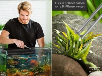 Premium Futterpinzette Aquarium Pinzette 14,5 cm mit V Zahnung aus geh�rtetem rostfreiem Edelstahl