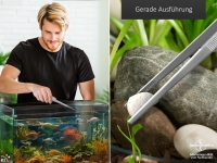 Profi Aquarium Terrarium Pinzette Wasserpflanzen Pflanzenpinzette aus Edelstahl Gerade Futterpinzette f�r Aquarien und Terrarien 25,0 cm