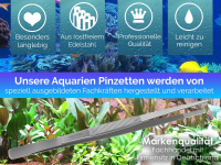 Profi Aquarium Terrarium Pinzette Wasserpflanzen Pflanzenpinzette aus Edelstahl Gerade Futterpinzette fr Aquarien und Terrarien 25,0 cm