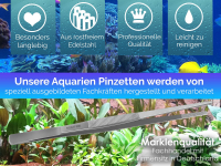 Profi Aquarium Terrarium Pinzette Wasserpflanzen Pflanzenpinzette aus Edelstahl Gerade Futterpinzette fr Aquarien und Terrarien 30,0 cm