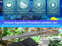 Profi Aquarium Terrarium Pinzette Wasserpflanzen Pflanzenpinzette aus Edelstahl Gerade Futterpinzette fr Aquarien und Terrarien 13,0 cm