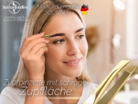 Haarzupfpinzette Pinzette Solingen Zupfpinzette Schr�g aus Rostfreiem Edelstahl Augenbrauenpinzette f�r die Gesichtspflege zum Zupfen f�r Damen und Herren