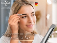 Solinger Zupfpinzette Pinzette aus Solingen Rostfreiem Edelstahl Haarzupfpinzette Augenbrauenpinzette zur Gesichtspflege Beauty Pinzette zur Haarentfernung f�r Damen und Herren Gerade