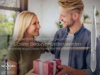 Solinger Zupfpinzette Pinzette aus Solingen Rostfreiem Edelstahl Haarzupfpinzette Augenbrauenpinzette zur Gesichtspflege Beauty Pinzette zur Haarentfernung f�r Damen und Herren Gerade