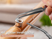 Kreuzpinzette L�t-Pinzette Klemmpinzette Technische Pinzette Gebogen 16,5 cm