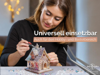 Kreuzpinzette L�t-Pinzette Klemmpinzette Technische Pinzette Gebogen 16,5 cm