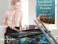 Futterpinzette Pinzette 45cm rostfrei Aquarium