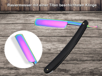 Rasiermesser RAINBOW Titan-Veredelt
