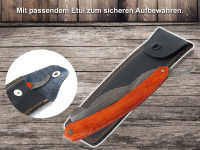 Rasiermesser mit Damastklinge und edlen Hartholzheft inkl. Etui