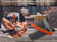 Rasiermesser mit Damastklinge und edlen Hartholzheft inkl. Etui