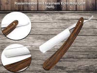 Deluxe Rasur Set Wooden mit Puma Schleifpaste Solingen 5 teilig