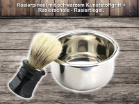 Deluxe Rasur Set Wooden mit Puma Schleifpaste Solingen 5 teilig