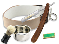 Grosses Nassrasur Set Solingen Wooden Premium