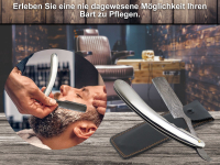 Rasiermesser mit Damastklinge und edlen Heft inkl. Etui