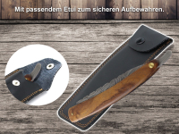 Rasiermesser mit Damastklinge und edlen Holzheft inkl. Etui