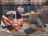 Rasiermesser mit Damastklinge und edlen Holzheft inkl. Etui